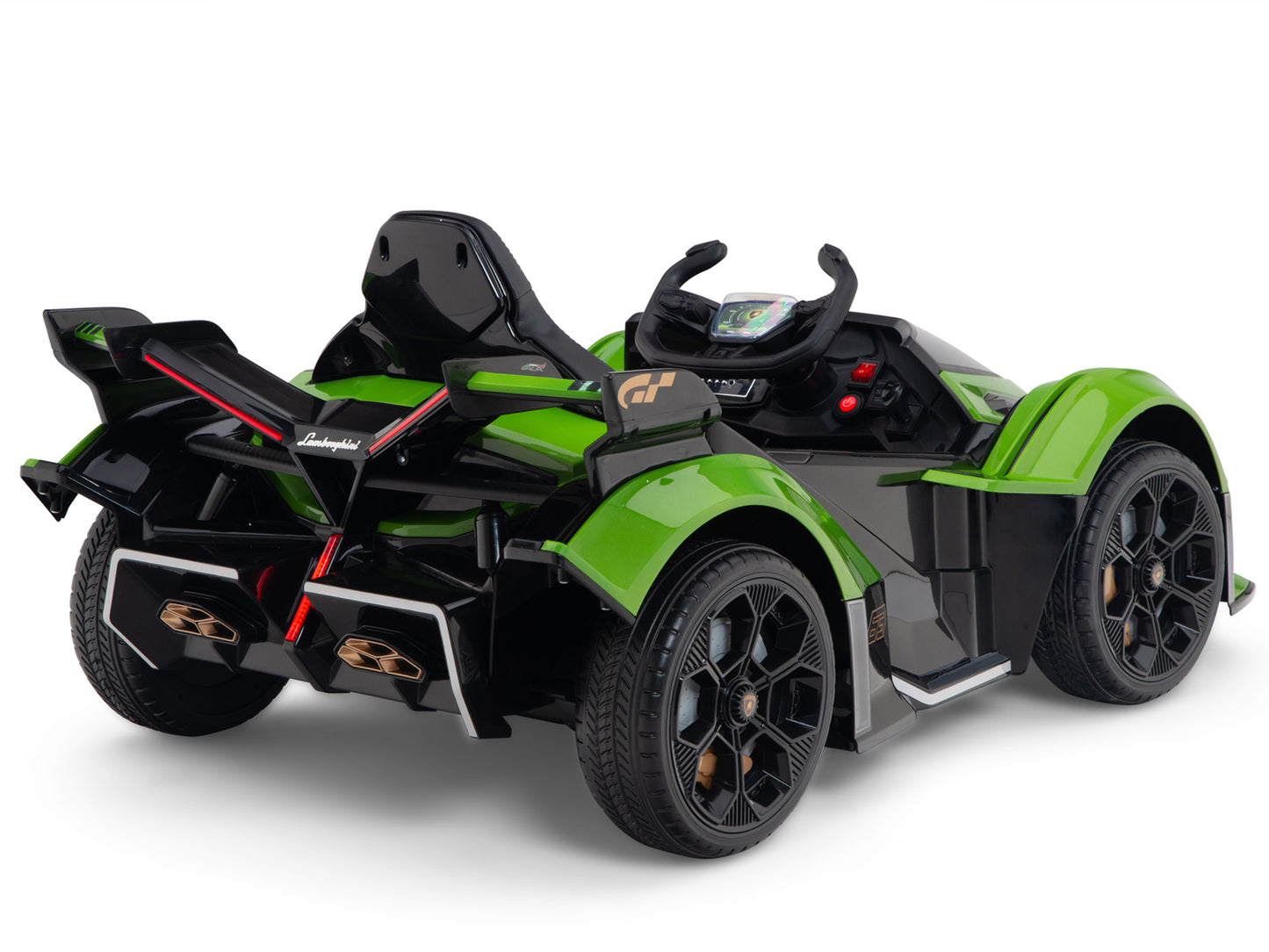 Lamborghini V12 Vision GT Kids Ride On Car with Remote Control - Green