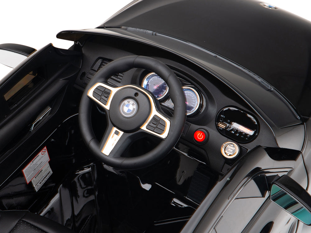 12V BMW 6 Series GT Kids Electric Powered Ride On Car with Remote - Black