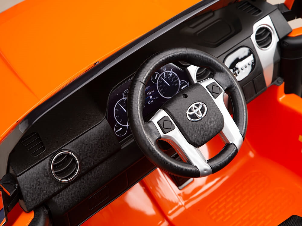 Kids 12V Toyota Tundra Ride On Truck Orange
