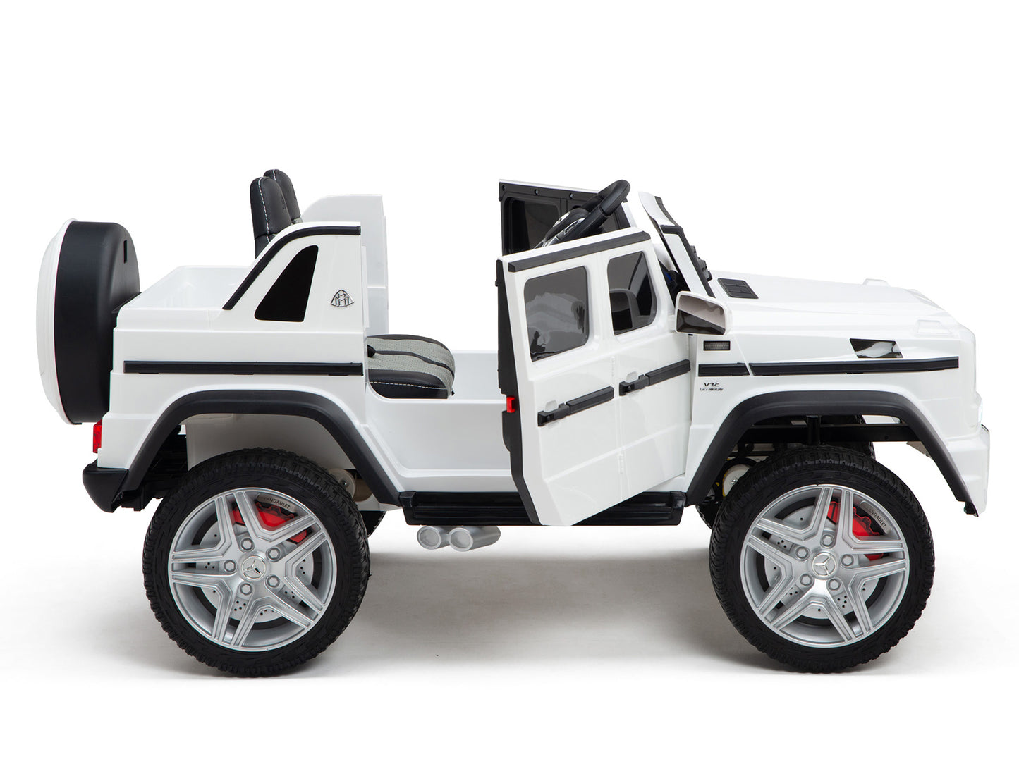 12V Mercedes-Maybach G650 Landaulet Kids Ride On Car/SUV with Remote – White