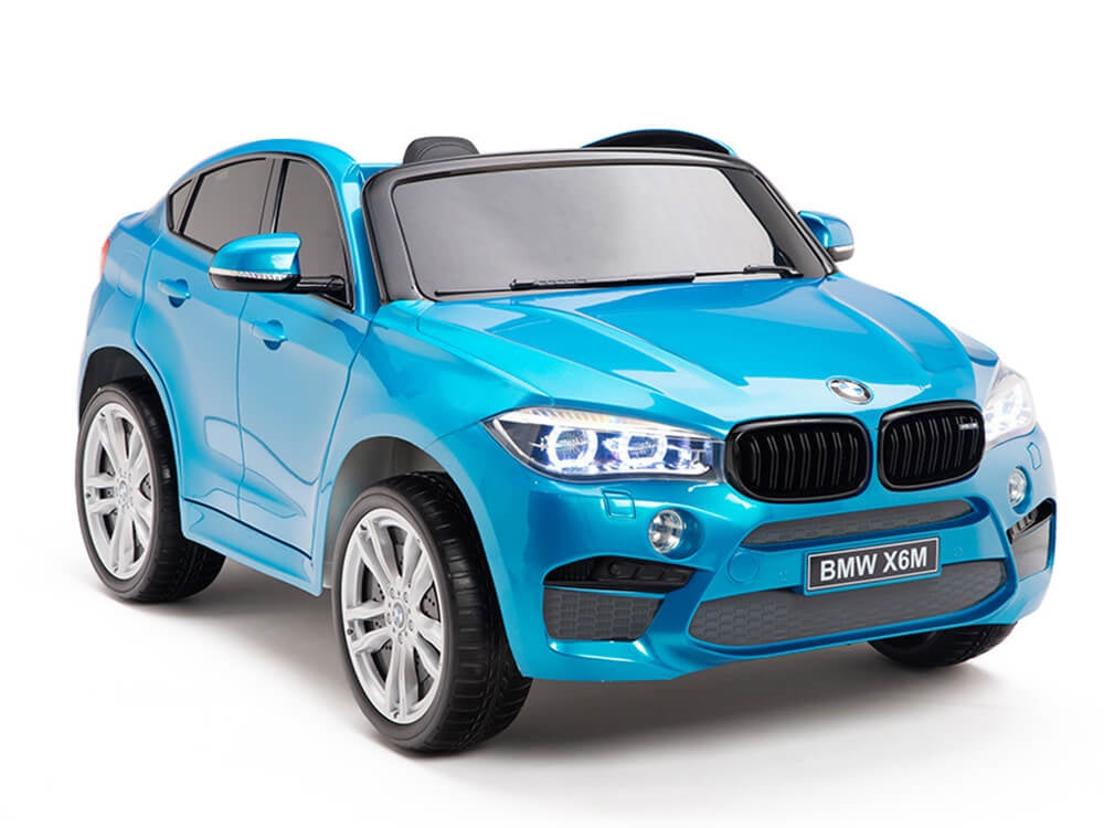 Two Seat BMW X6M Kids 12V Car - Blue