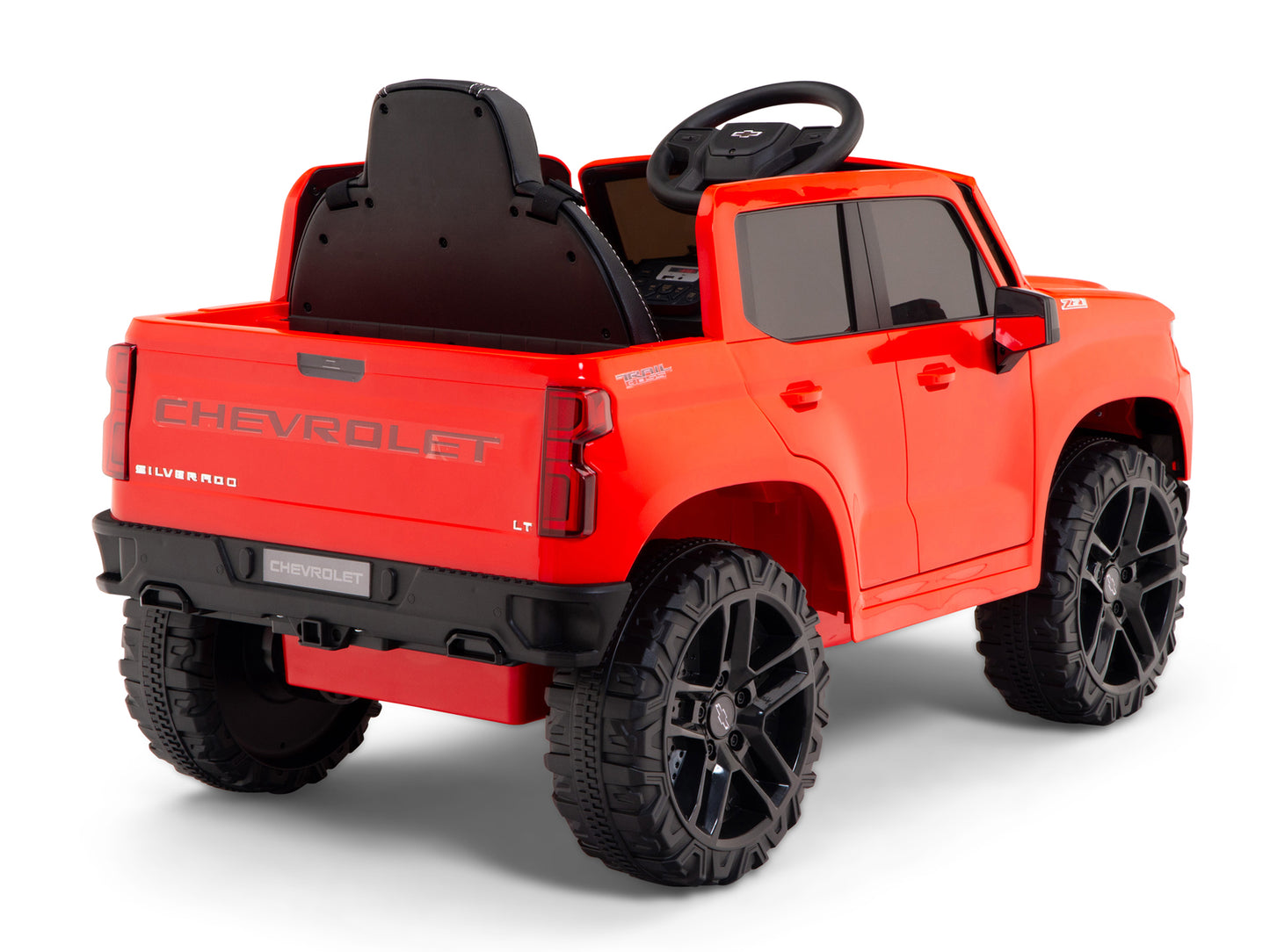 12V Chevrolet Silverado Kids Ride On Truck with Remote Control – Red