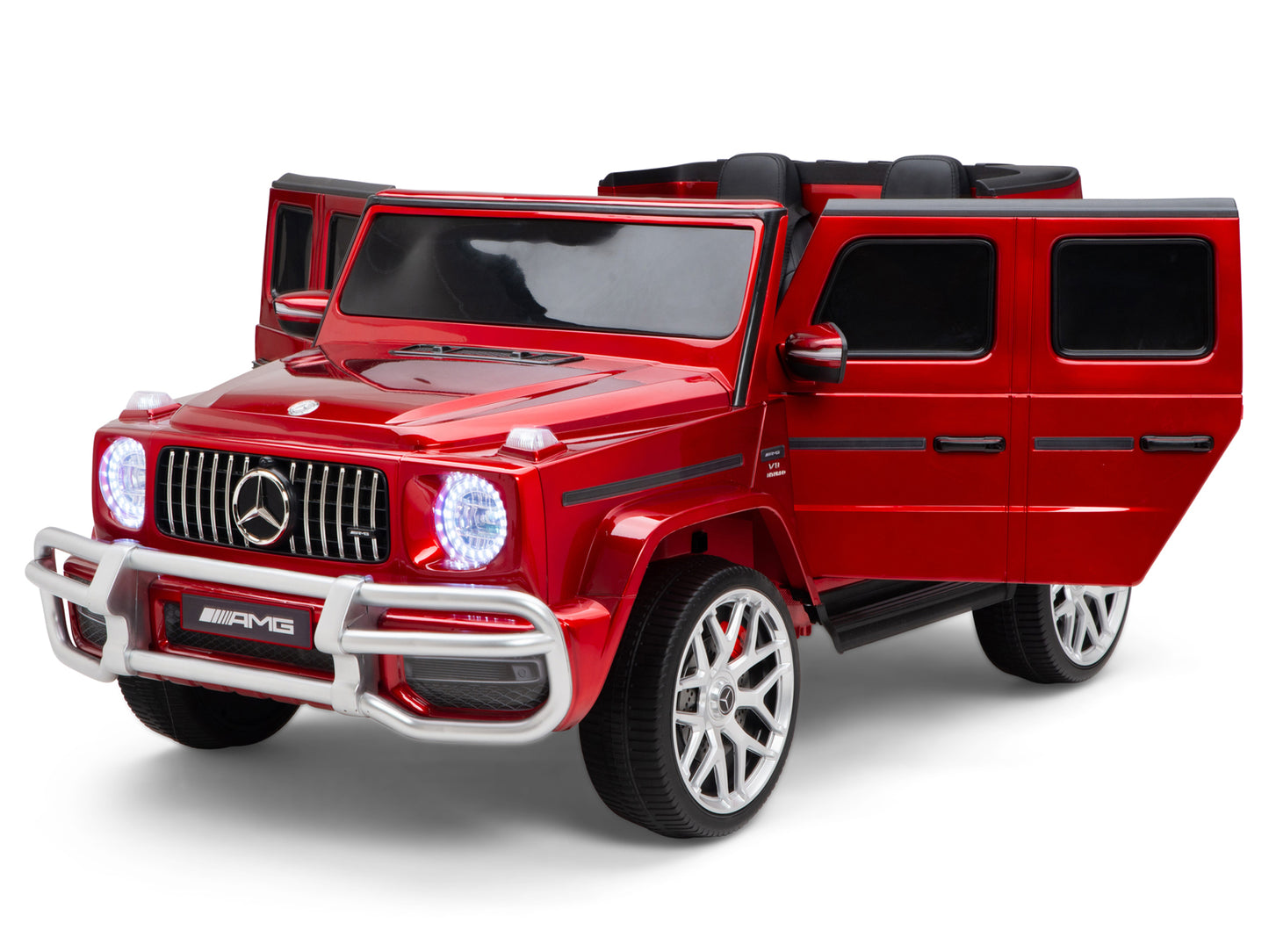 24V 2-Seater Mercedes-Benz G63 Kids Ride On Car / SUV with Remote Control - Red