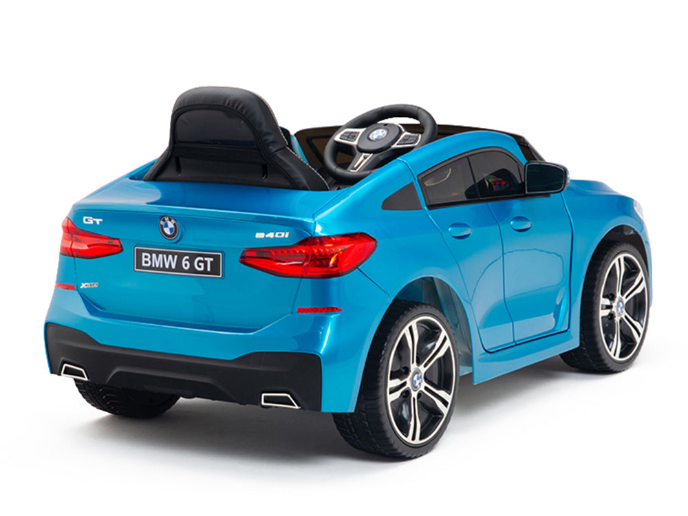 12V BMW 6 Series GT Kids Electric Powered Ride On Car with Remote - Blue