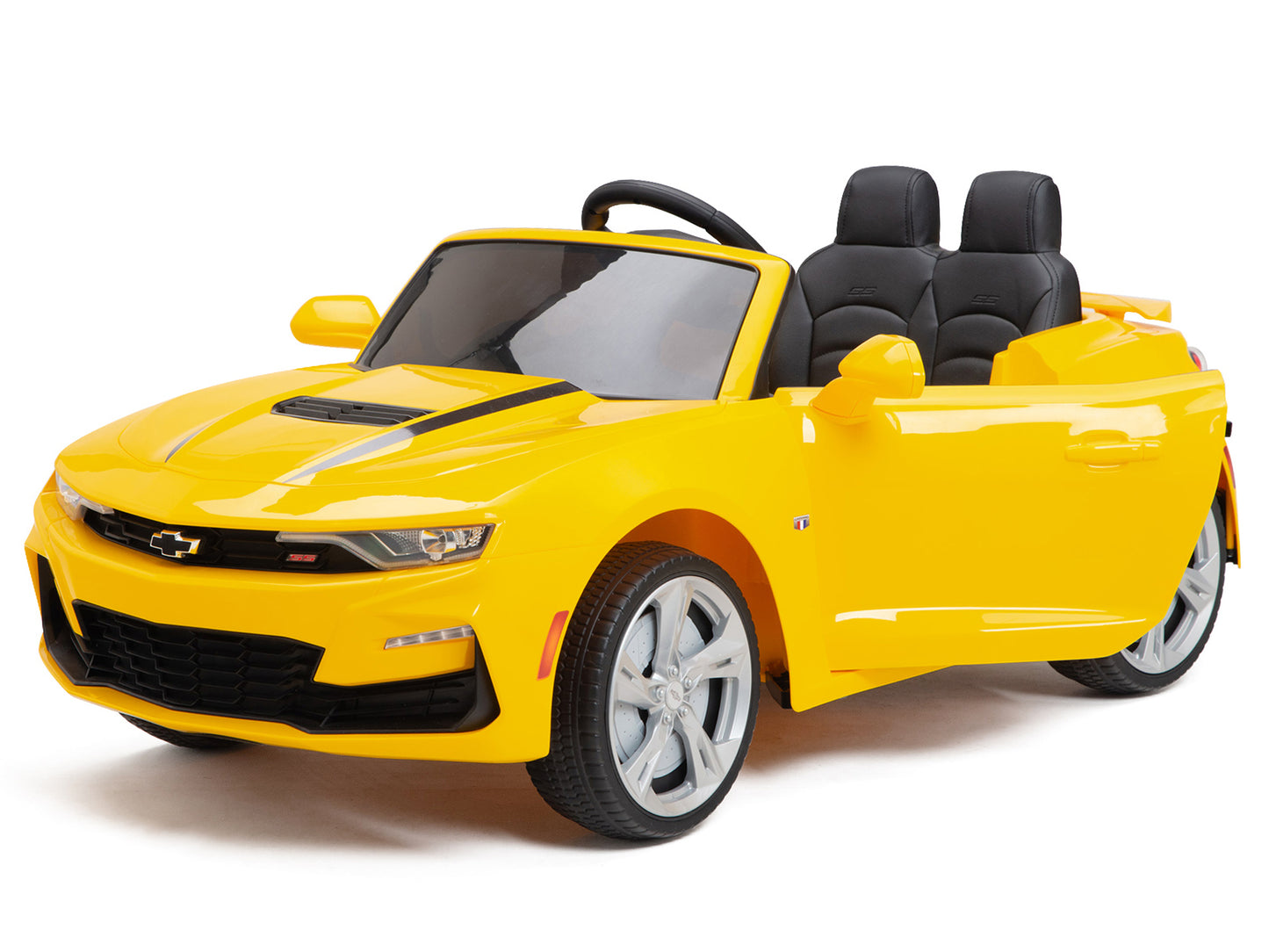 12V Chevrolet Camaro 2SS Kids Ride On Car with Remote Control - Yellow