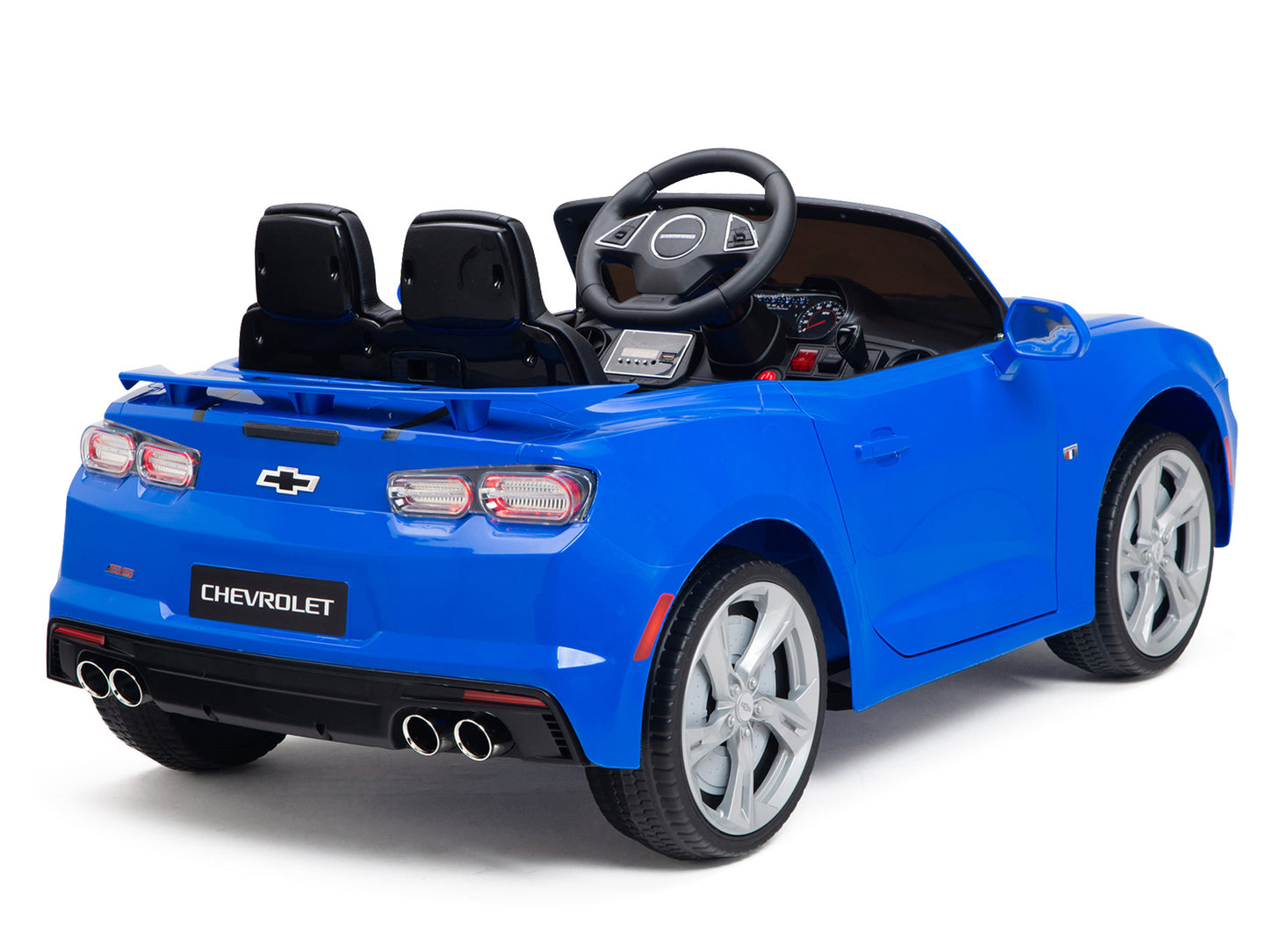 12V Chevrolet Camaro 2SS Kids Ride On Car with Remote Control - Blue