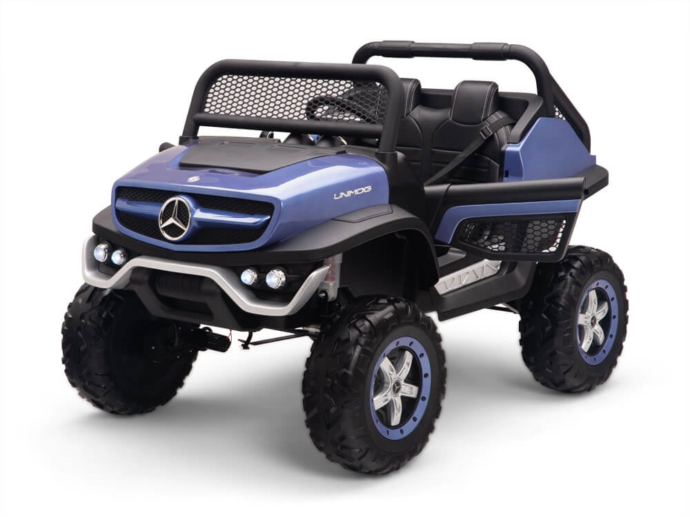 12V Mercedes Benz UNIMOG Kids Ride On UTV Blue