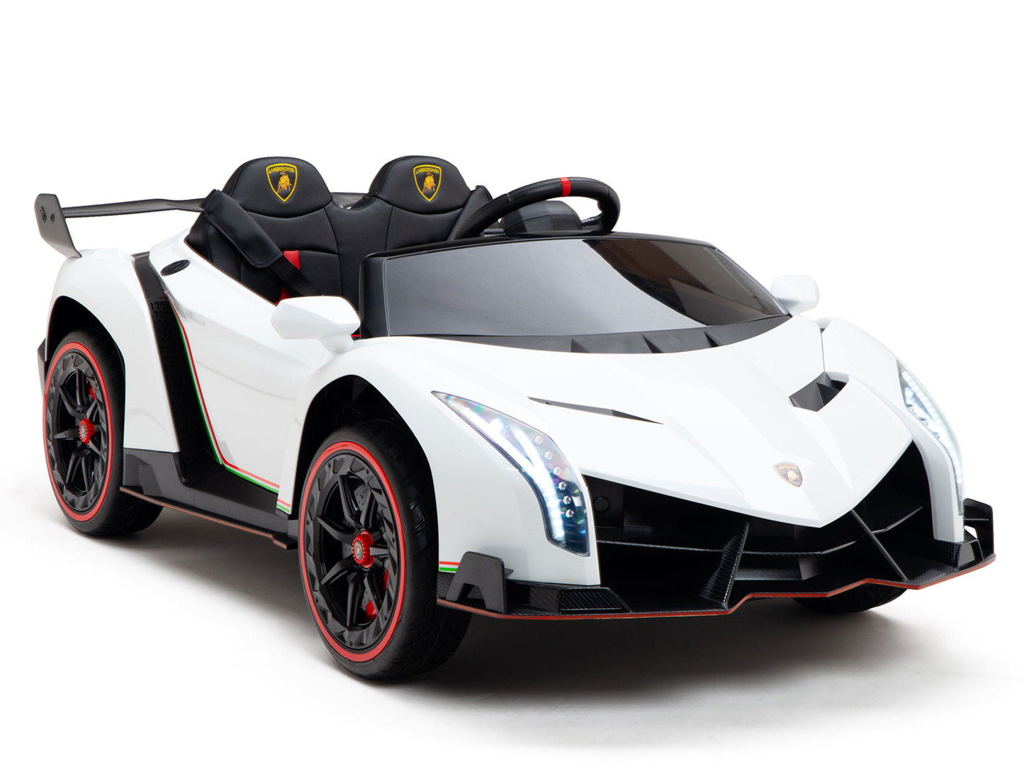 2WD / AWD Kids Premium Lamborghini Veneno Ride On Car with Remote Control - White