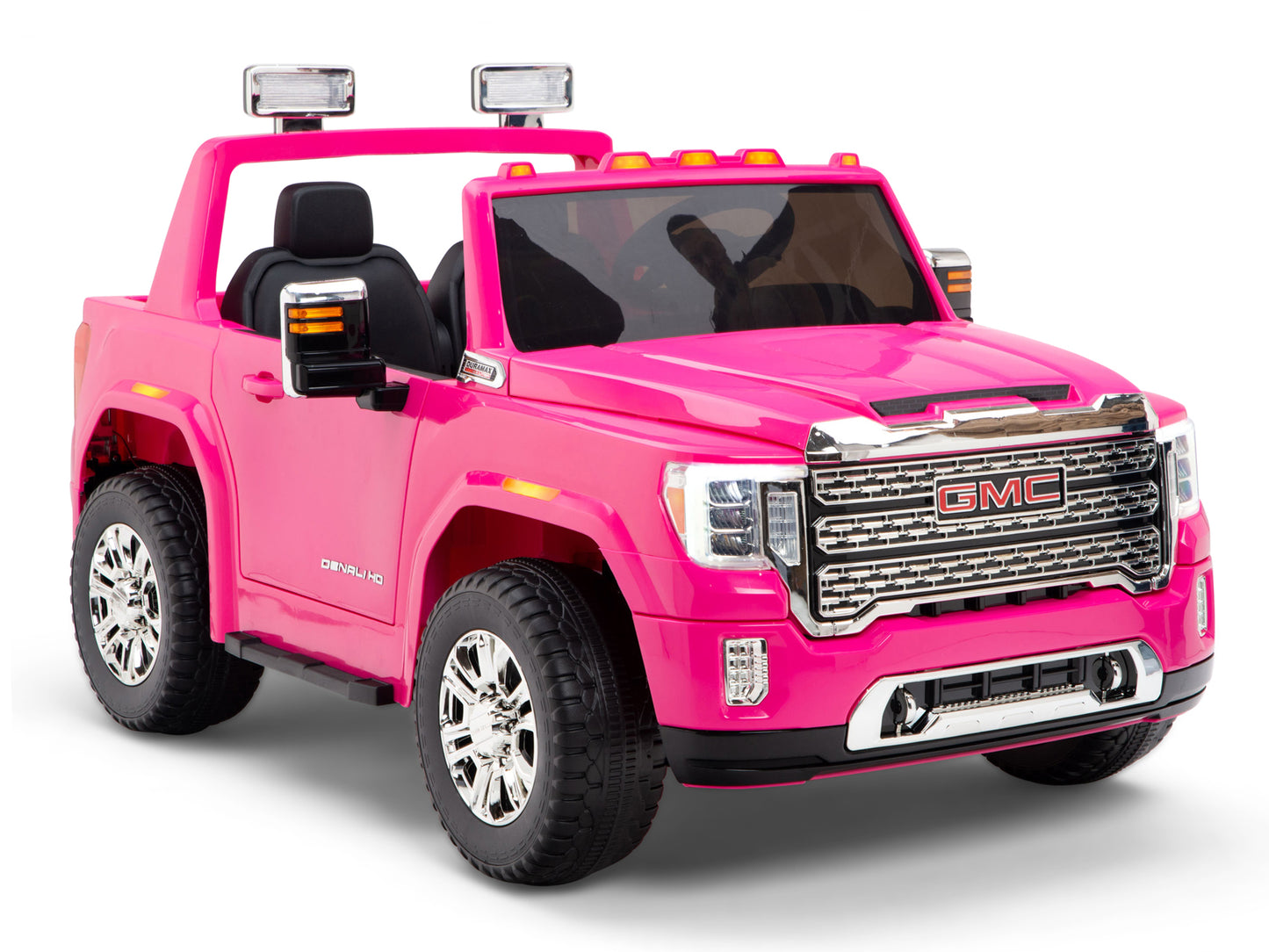 12V GMC Sierra Denali Kids Electric Ride On Truck with Remote Control - Pink