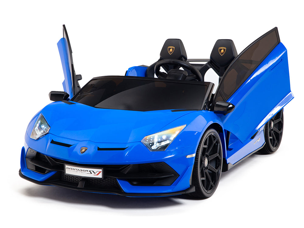 24V Lamborghini SVJ Ride On DRIFT Car with Remote Control - Blue