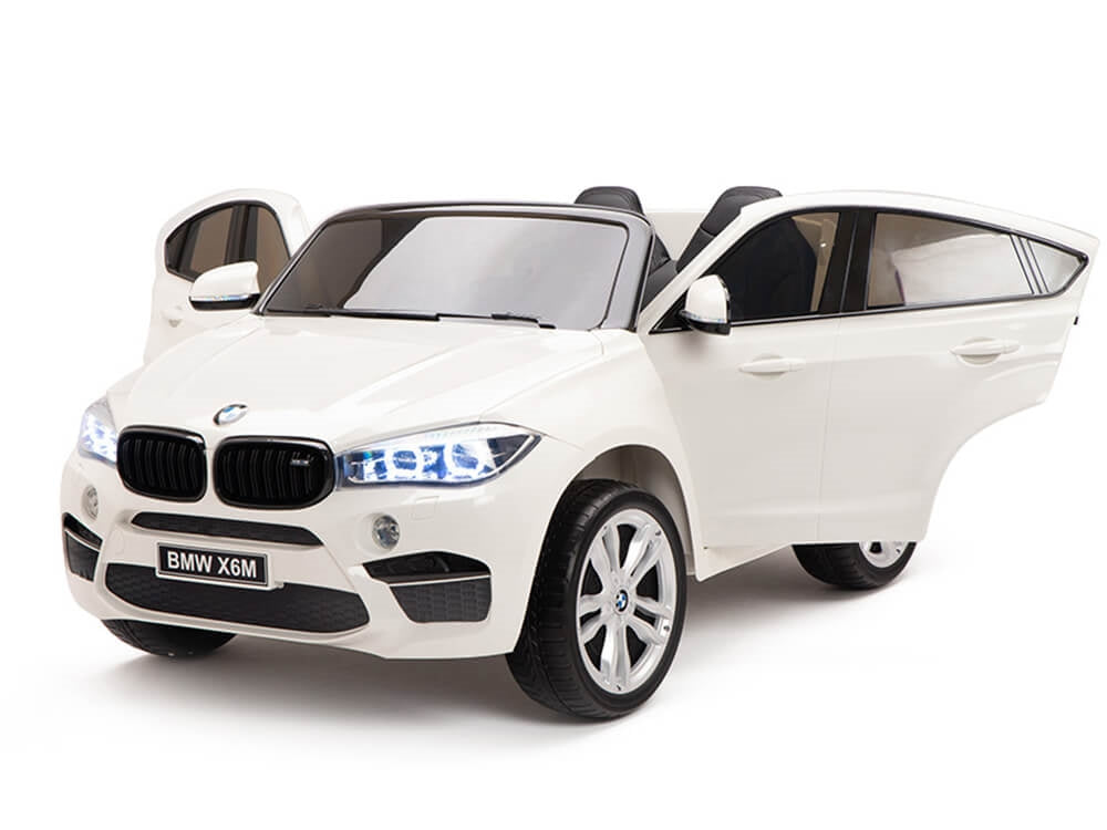 Two Seat BMW X6M Kids 12V Car - White