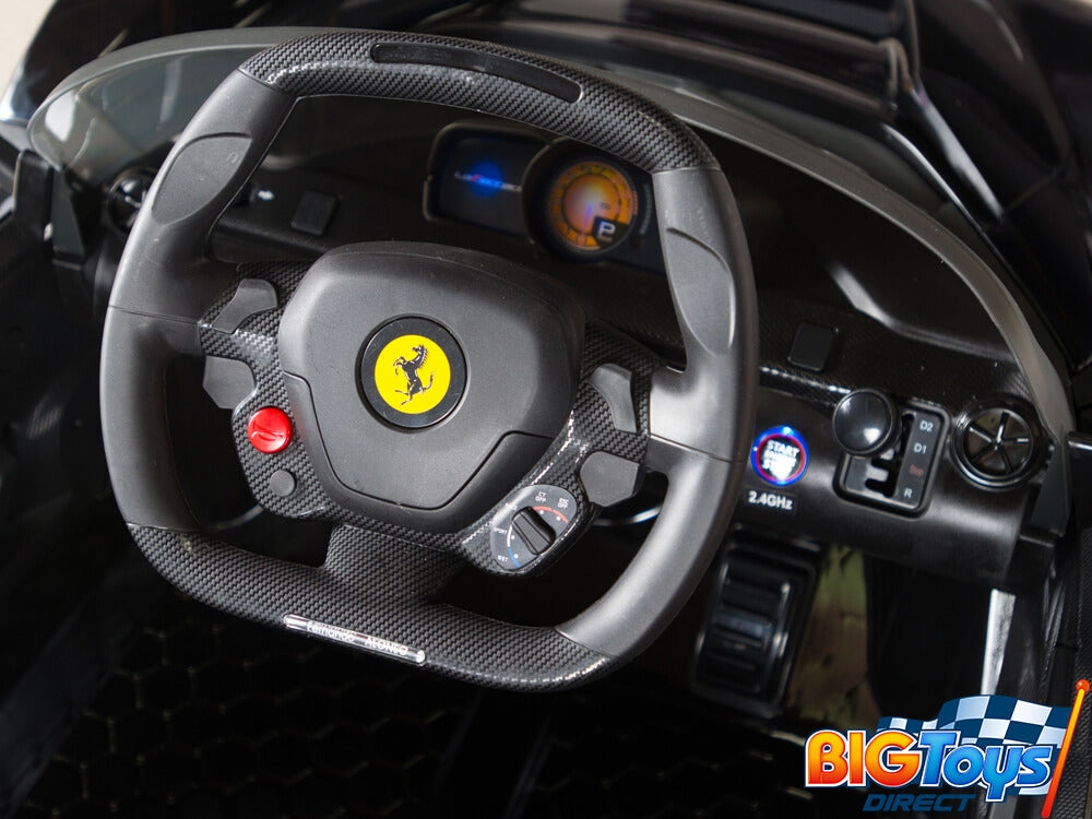 Ferrari 12V LaFerrari Kids Electric Ride On Car with Remote Control - Black