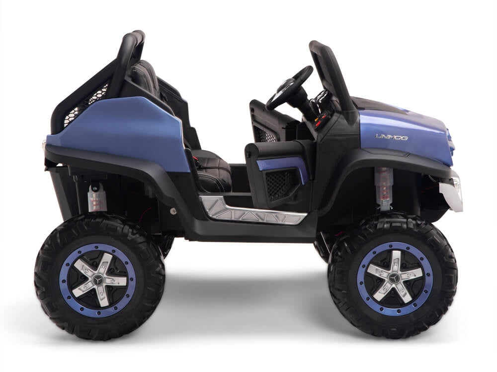 12V Mercedes Benz UNIMOG Kids Ride On UTV Blue