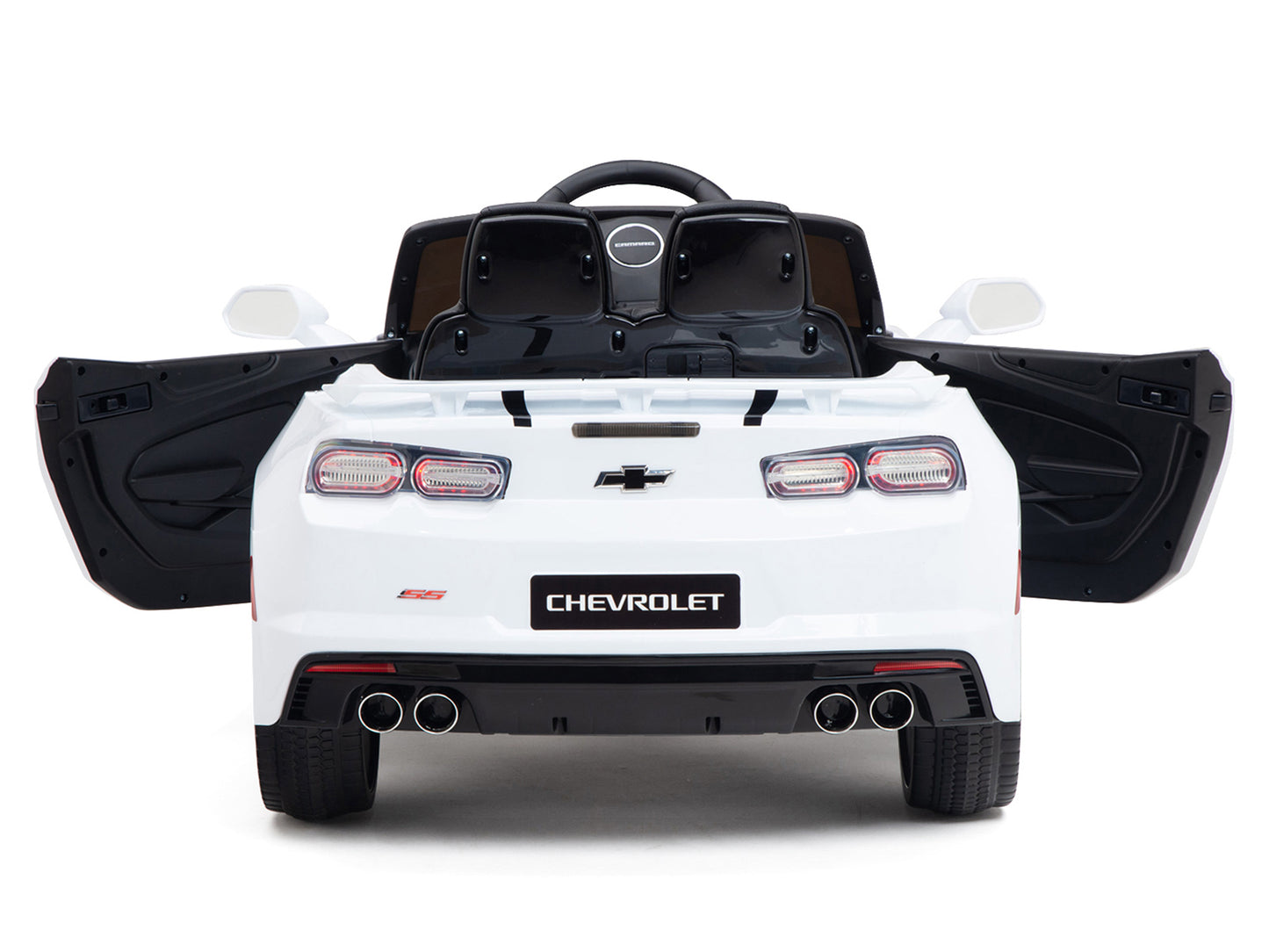 12V Chevrolet Camaro 2SS Kids Ride On Car with Remote Control - White