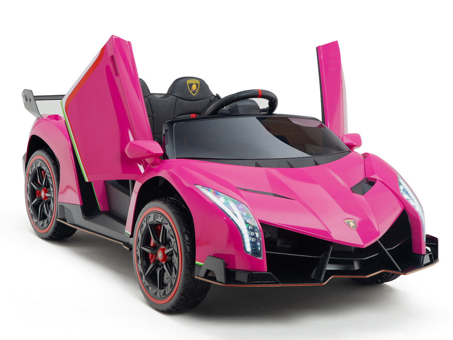 2WD / AWD Kids Premium Lamborghini Veneno Ride On Car w/ Remote Control - Pink