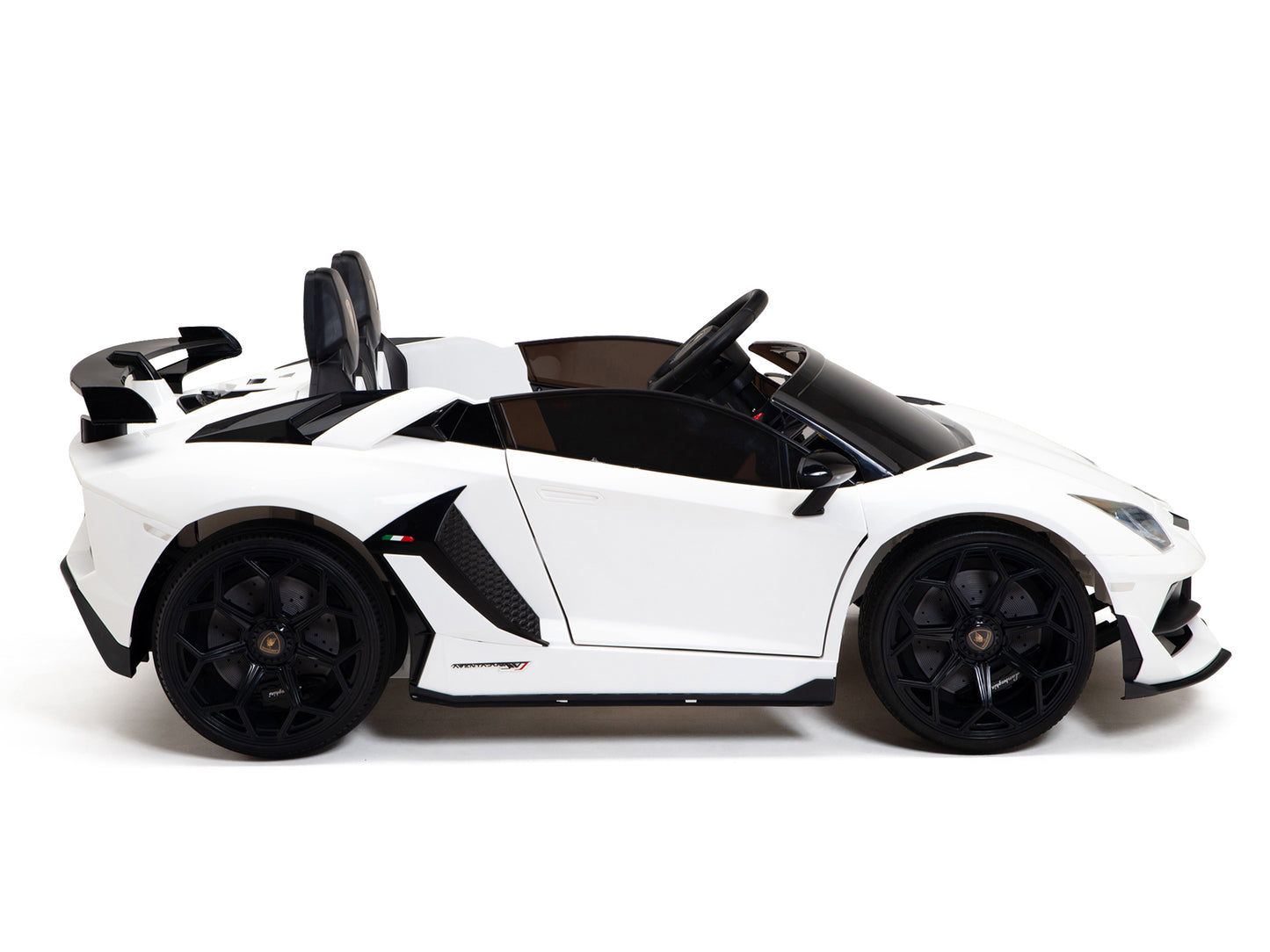 24V Lamborghini SVJ Ride On DRIFT Car with Remote Control - White