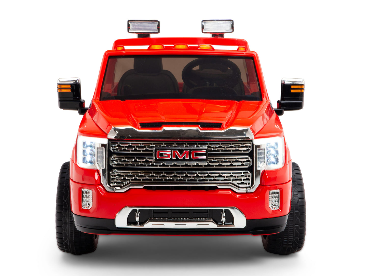 12V GMC Sierra Denali Kids Electric Ride On Truck with Remote Control - Red