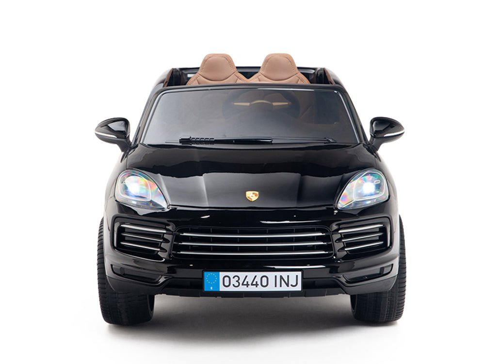 12V Porsche Cayenne Kids Electric Ride On Car with Remote Control - Black