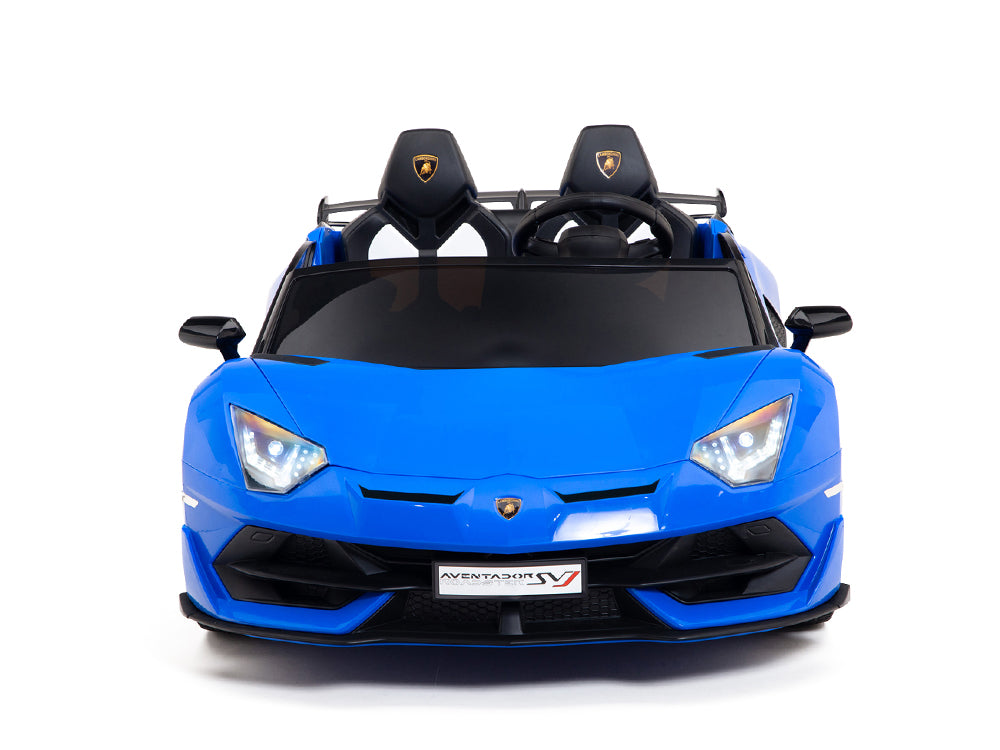 24V Lamborghini SVJ Ride On DRIFT Car with Remote Control - Blue