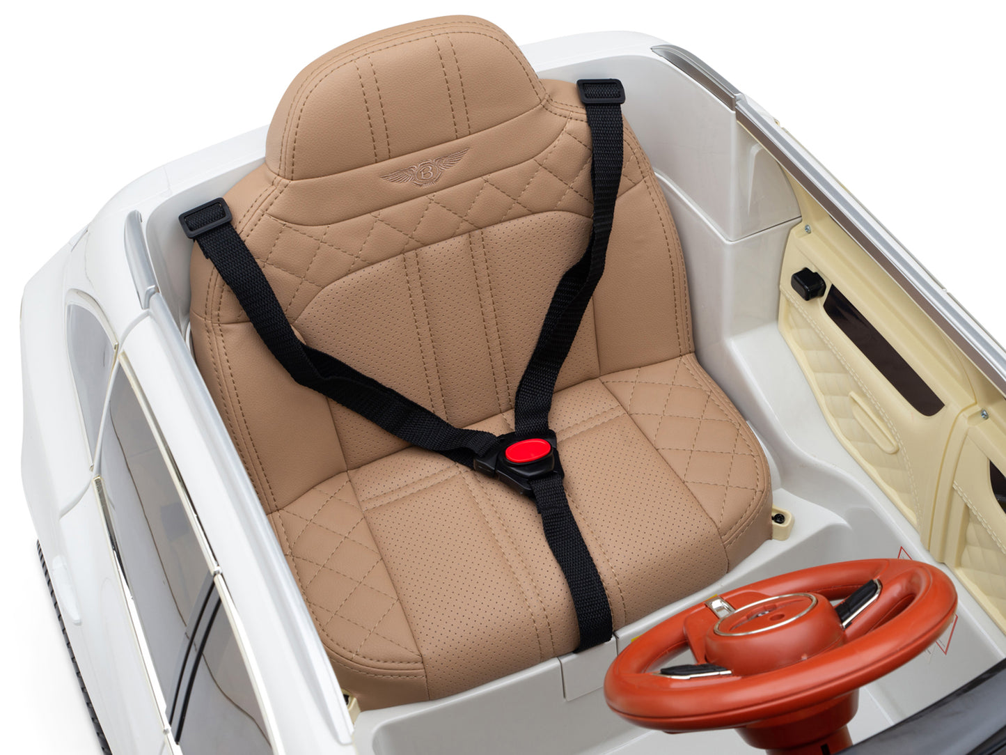 12V Bentley Bentayga Kids Electric Ride On Car/SUV with Remote - White