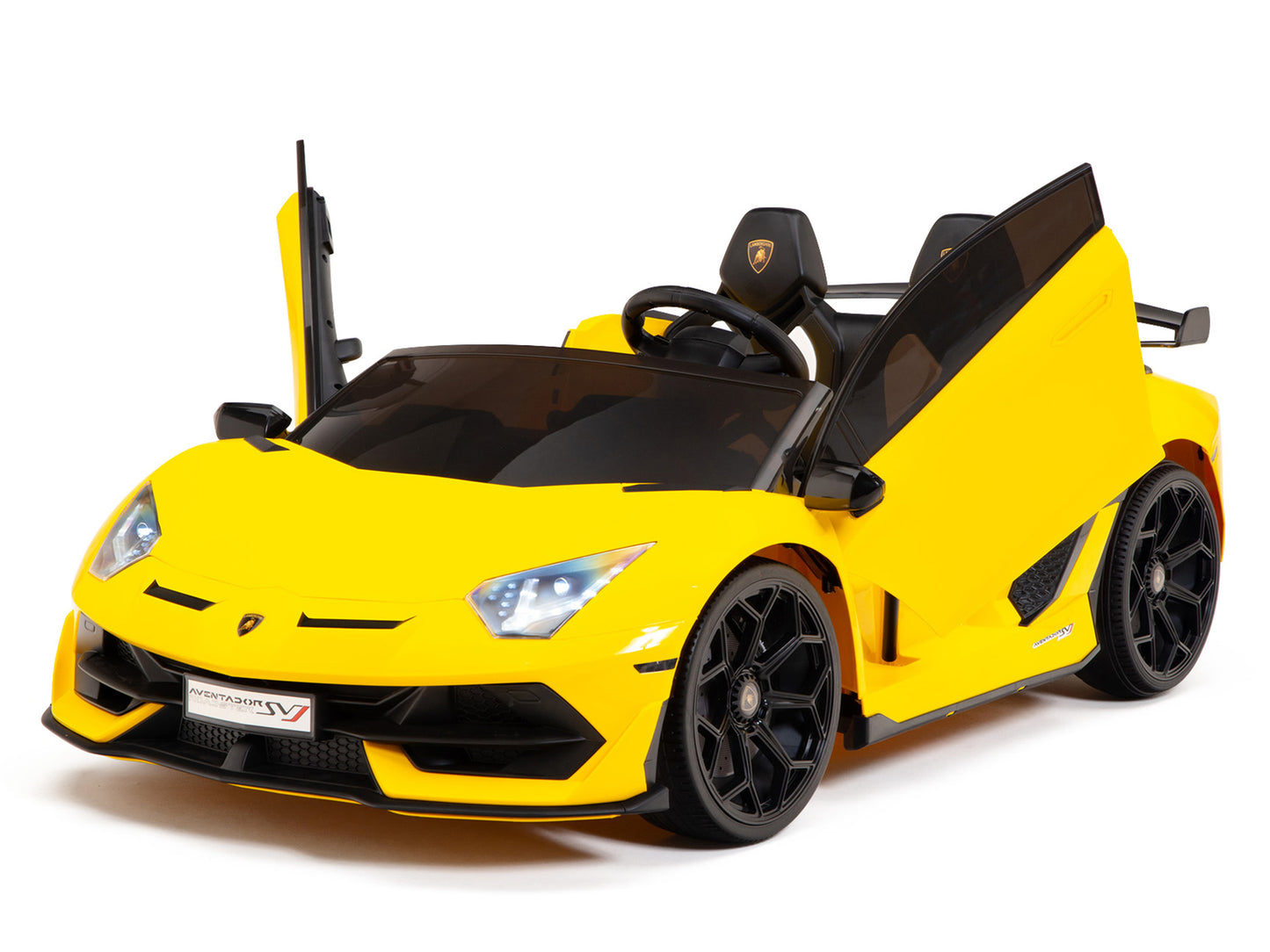 24V Lamborghini SVJ Ride On DRIFT Car with Remote Control - Yellow