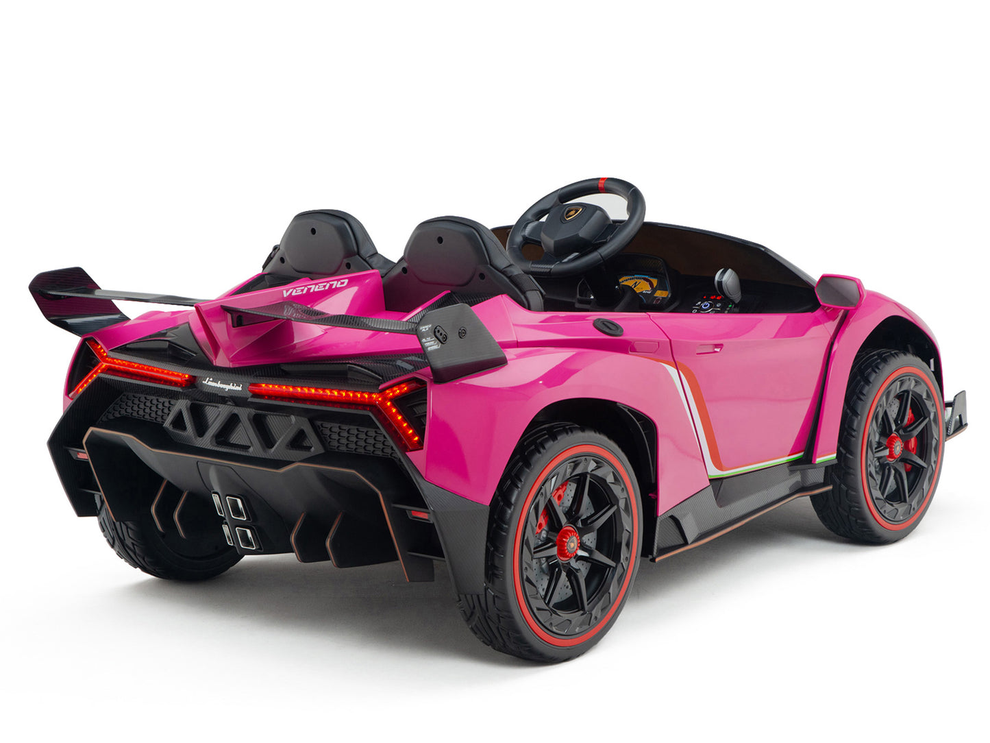 2WD / AWD Kids Premium Lamborghini Veneno Ride On Car w/ Remote Control - Pink