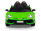 12V Kids Ride On Sports Car Battery Powered Lamborghini Aventador SVJ with Remote - Green