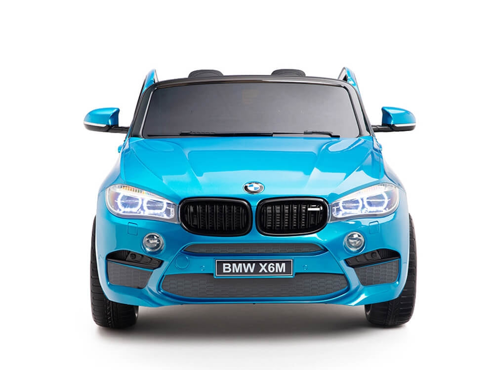 Two Seat BMW X6M Kids 12V Car - Blue