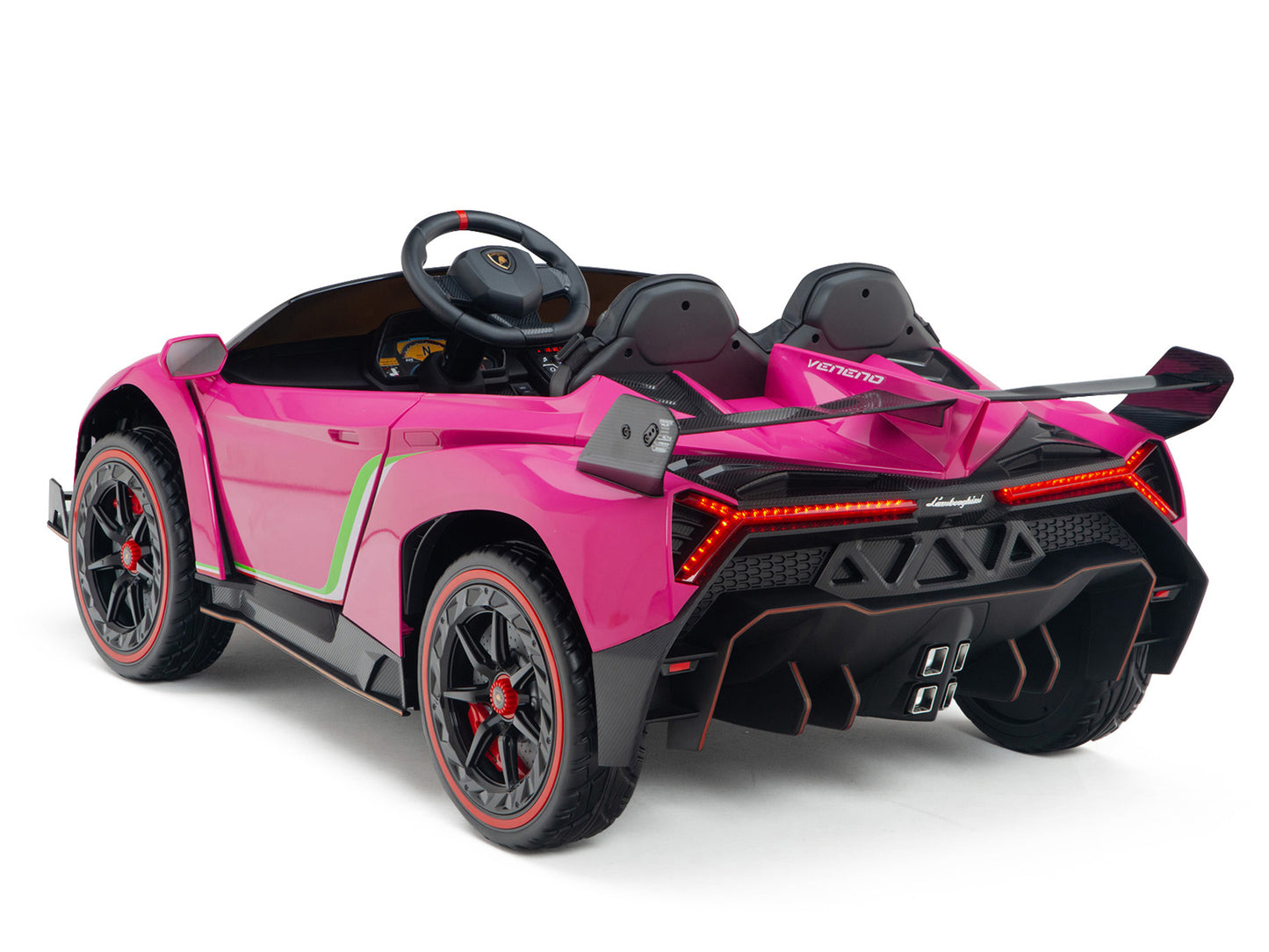 2WD / AWD Kids Premium Lamborghini Veneno Ride On Car w/ Remote Control - Pink