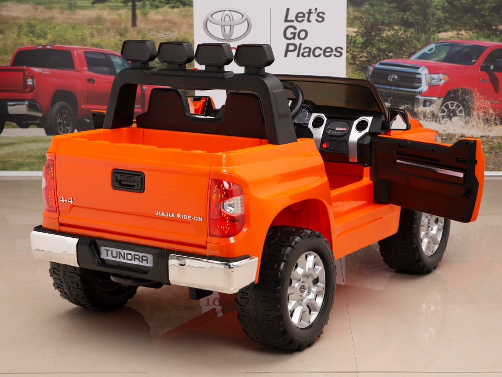 Kids 12V Toyota Tundra Ride On Truck Orange