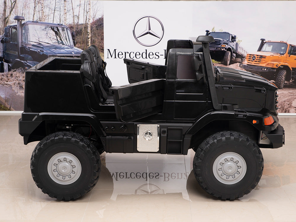 24V Mercedes Zetros Battery Powered Kids Ride On Truck with Remote Control - Black