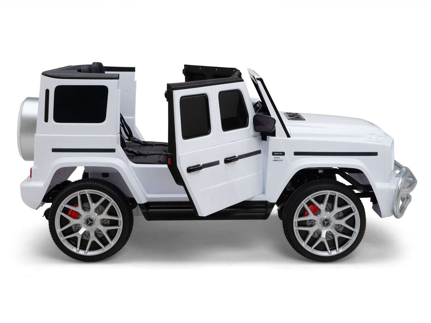 24V 2-Seater Mercedes-Benz G63 Kids Ride On Car / SUV with Remote Control - White