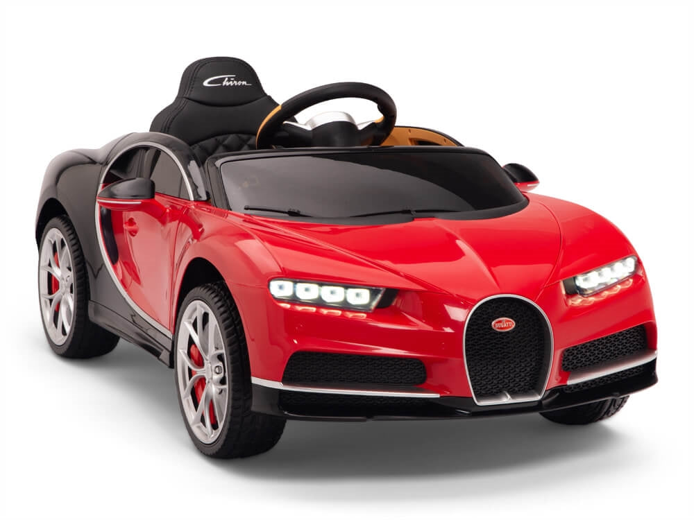 12V Bugatti and Black Ride On Car With Parent Remote and Leather – Big Toys Direct