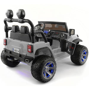 Trail Explorer 24V Kids Ride-On Car Truck with R/C Parental Remote | Gray