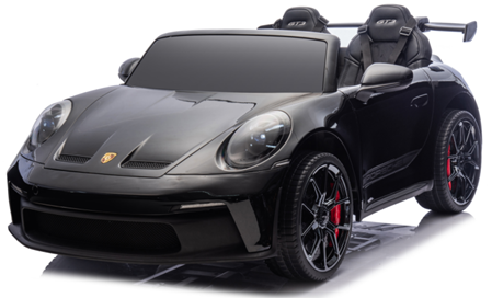 24V Porsche 911 GT3 Kids 2-Seater Ride On Car - Black