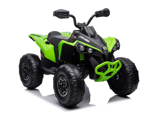 24V Can-Am Kids Renegade 4WD Ride-On Quad - Green