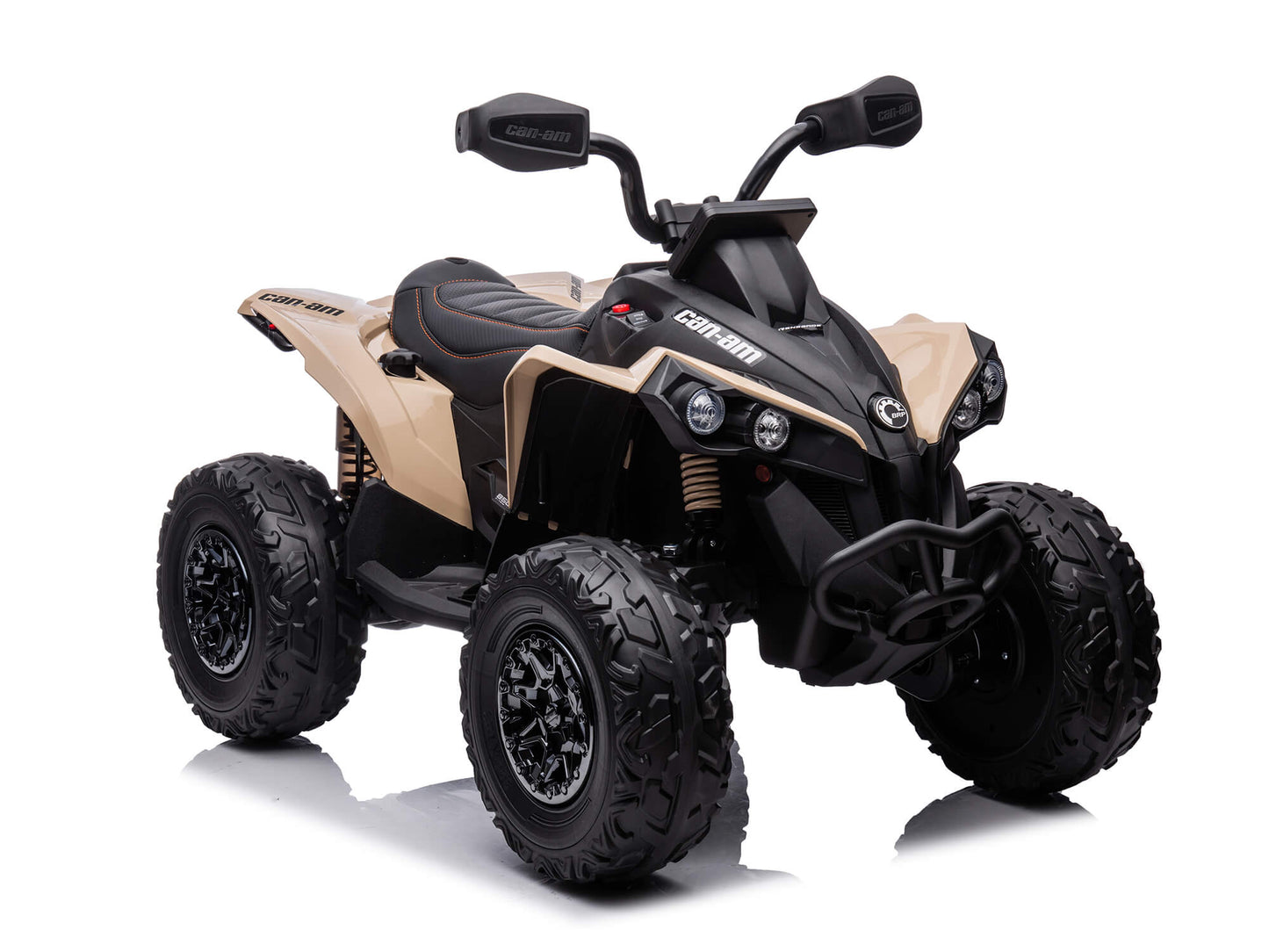 24V Can-Am Kids Renegade 4WD Ride-On Quad - Khaki