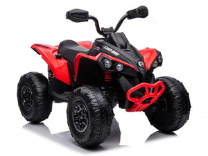 24V Can-Am Kids Renegade 4WD Ride-On Quad - Red