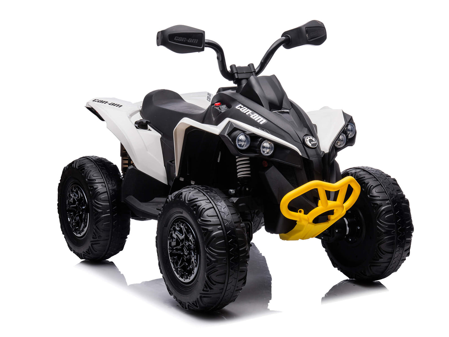 24V Can-Am Kids Renegade 4WD Ride-On Quad - White