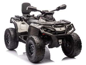 24V Can-Am Kids Outlander 4WD Ride-On ATV - Grey
