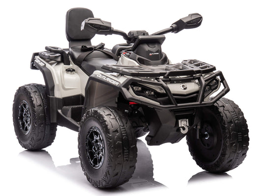 24V Can-Am Kids Outlander 4WD Ride-On ATV - Grey