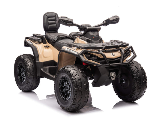 24V Can-Am Kids Outlander 4WD Ride-On ATV - Khaki