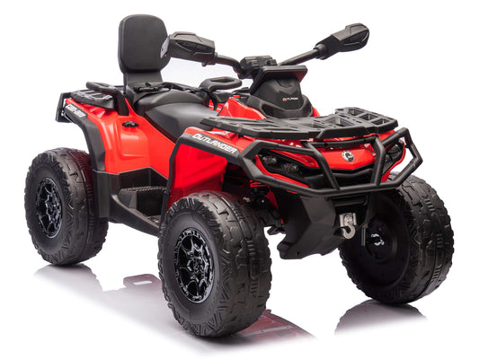 24V Can-Am Kids Outlander 4WD Ride-On ATV - Red