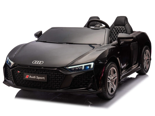 24V Audi R8 Spyder 2 Seater Ride on Car for Kids - Black