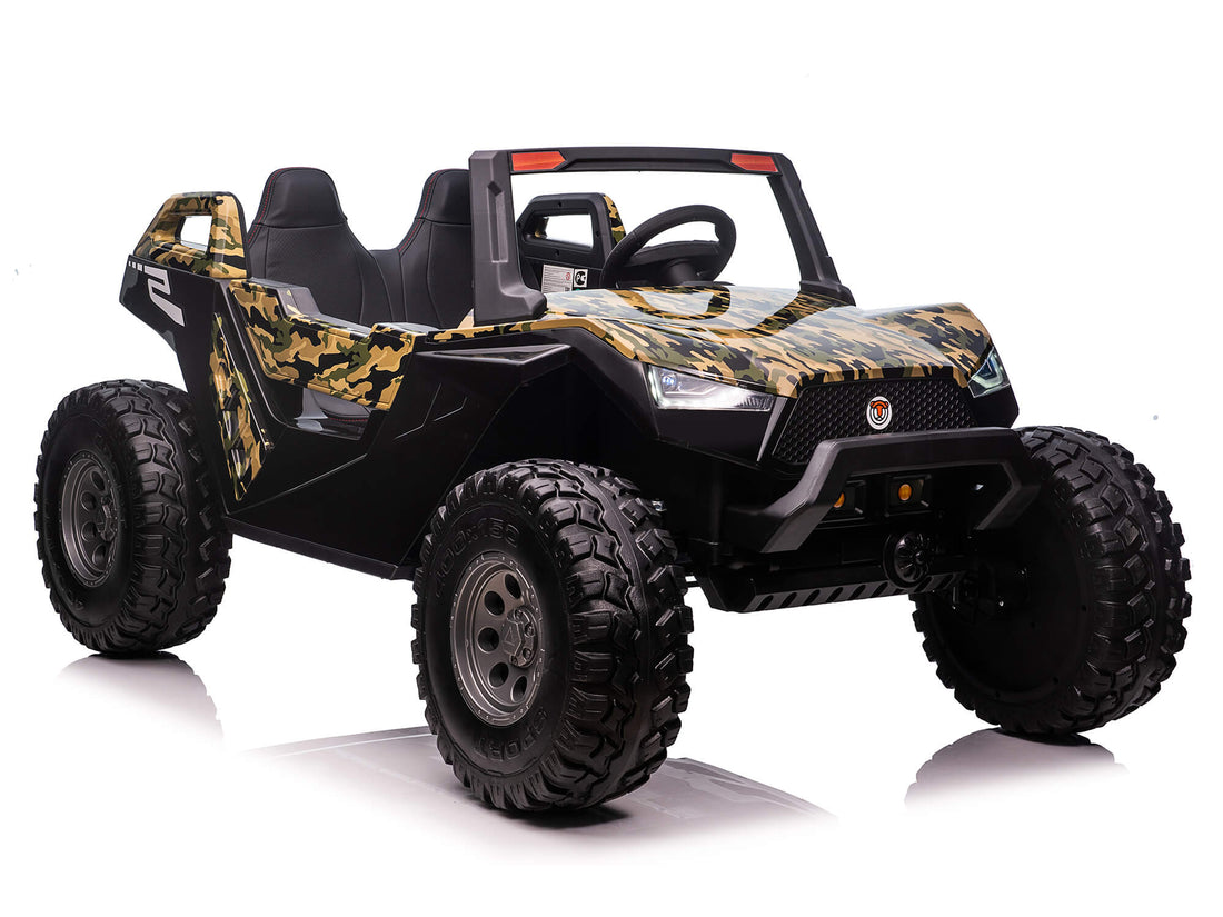 24V Red Tiger All Terrain UTV Ride on Buggy with Remote - Camo – Big ...