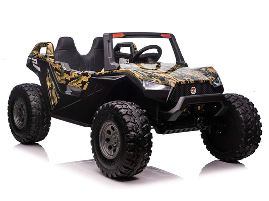 24V Red Tiger All Terrain UTV Ride on Buggy with Remote - Camo