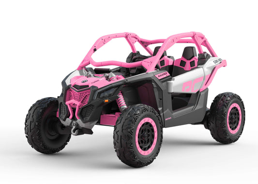 24V Can-Am Maverick X3 Kids Ride-On Buggy - Rose