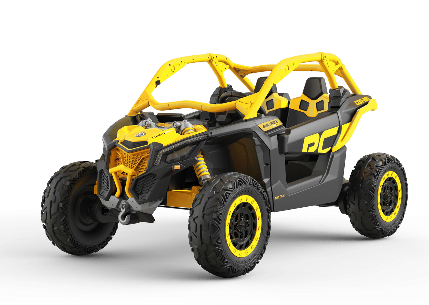 24V Can-Am Maverick X3 Kids Ride-On Buggy - Yellow