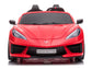 24V Chevrolet Corvette C8 2-Seater Ride On Car with Remote - Red