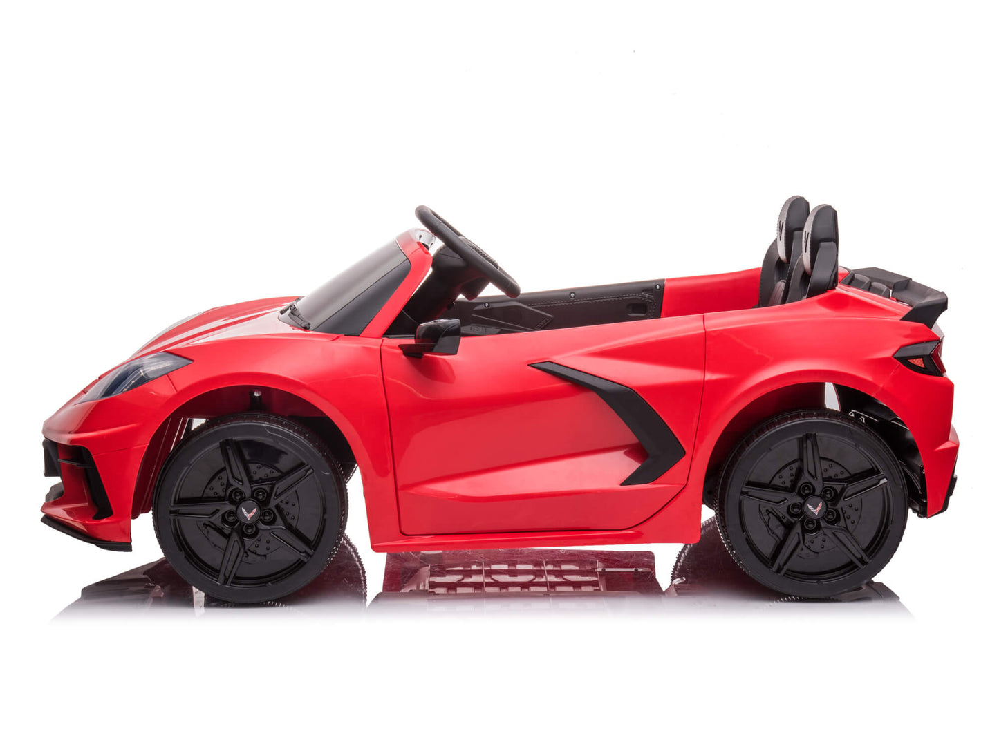 24V Chevrolet Corvette C8 2-Seater Ride On Car with Remote - Red